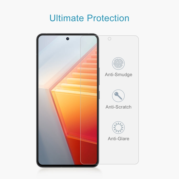 0.26mm 9H 2.5D Tempered Glass Film, For vivo iQOO 10  (1 PC)