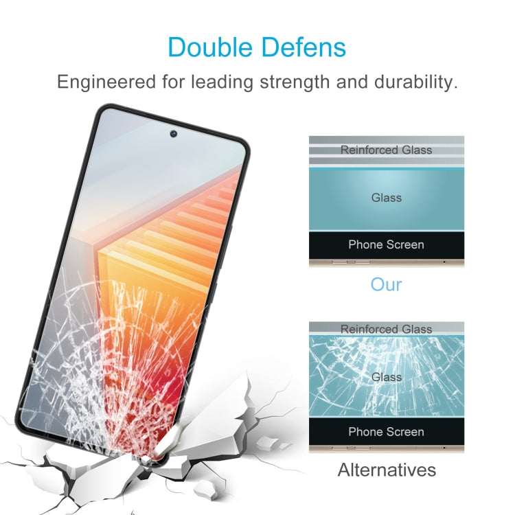 0.26mm 9H 2.5D Tempered Glass Film, For vivo iQOO 10  (1 PC)
