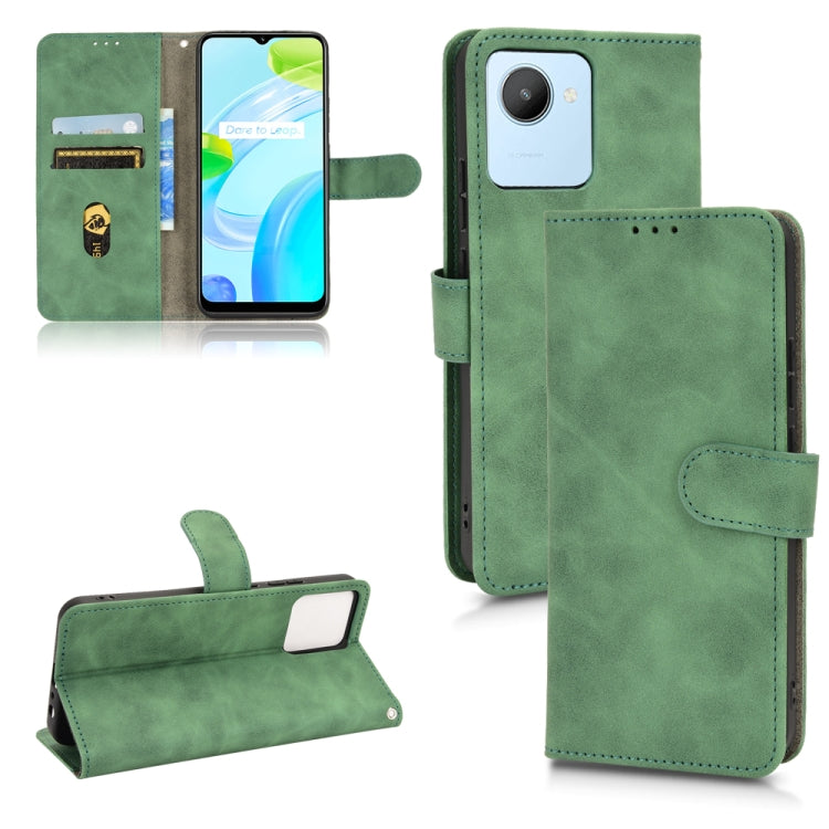Skin Feel Magnetic Flip Leather Phone Case