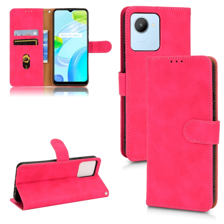 Skin Feel Magnetic Flip Leather Phone Case