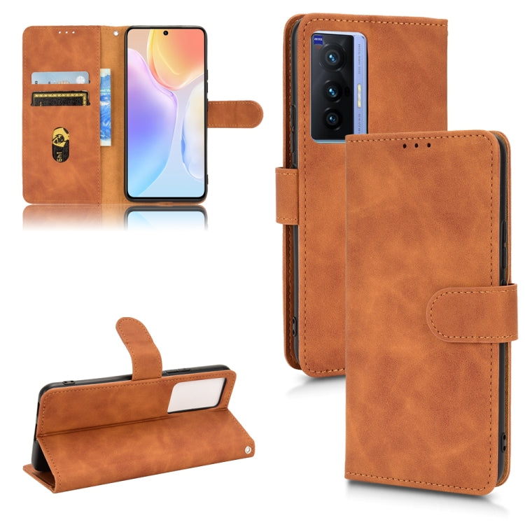 Skin Feel Magnetic Flip Leather Phone Case