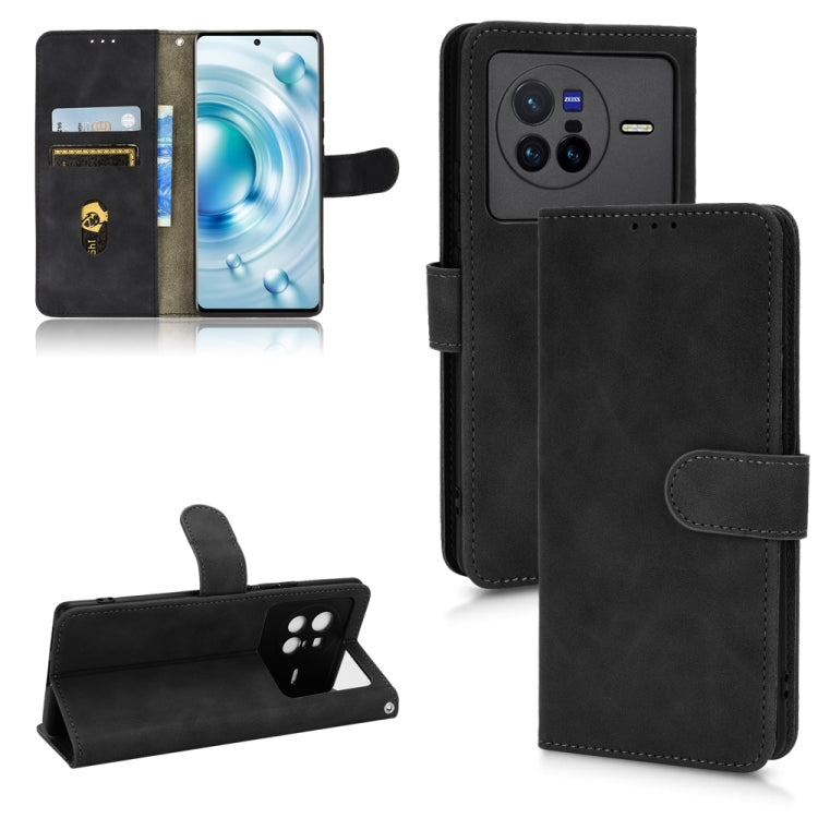 Skin Feel Magnetic Flip Leather Phone Case