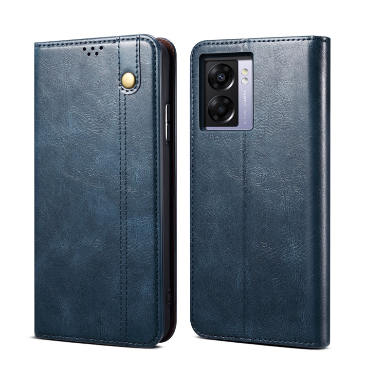 Oil Wax Crazy Horse Texture Leather Phone Case