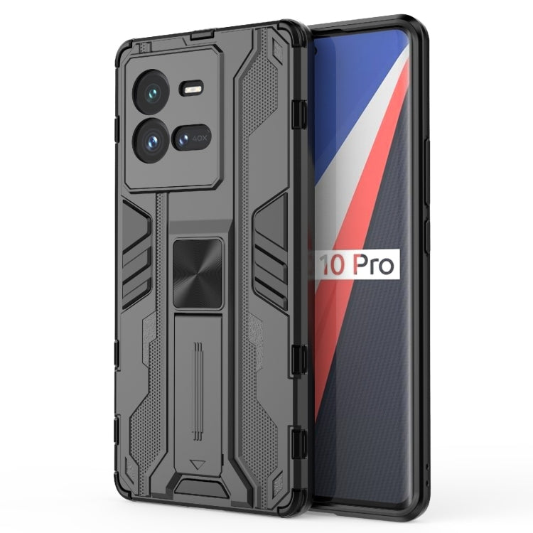 Supersonic PC + TPU Shock-proof Protective Phone Case with Holder, For vivo iQOO 10 Pro, For vivo iQOO 10