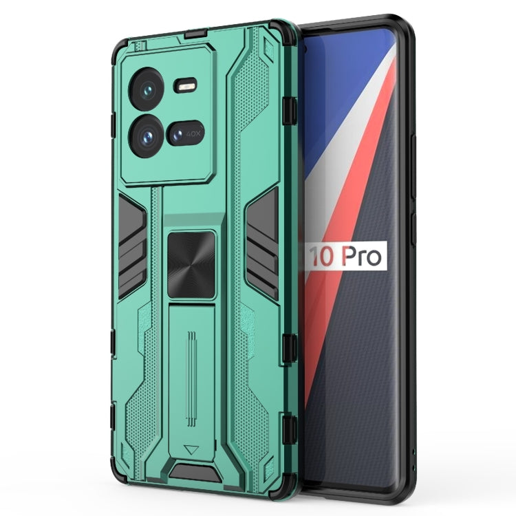 Supersonic PC + TPU Shock-proof Protective Phone Case with Holder, For vivo iQOO 10 Pro, For vivo iQOO 10