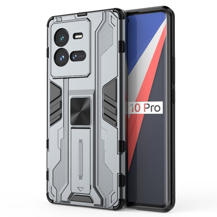 Supersonic PC + TPU Shock-proof Protective Phone Case with Holder, For vivo iQOO 10 Pro, For vivo iQOO 10