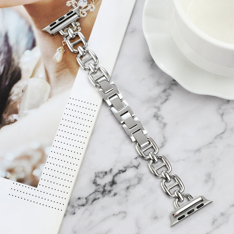 Steel Watch Band For Apple Watch Series, 7 45mm / 6&SE&5&4 44mm / 3&2&1 42mm, 7 41mm / 6&SE&5&4 40mm / 3&2&1 38mm