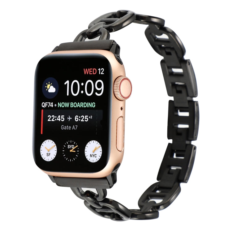 Steel Watch Band For Apple Watch Series, 7 45mm / 6&SE&5&4 44mm / 3&2&1 42mm, 7 41mm / 6&SE&5&4 40mm / 3&2&1 38mm