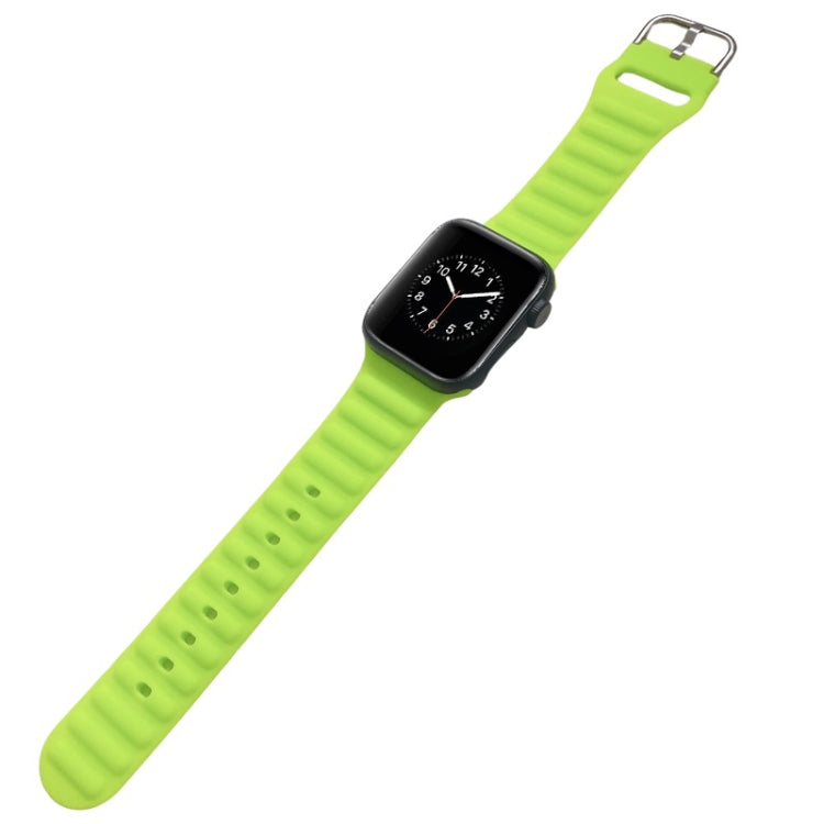 Single Color Silicone Watch Band For Apple Watch Series, 7 45mm / 6&amp;SE&amp;5&amp;4 44mm / 3&amp;2&amp;1 42mm, 7 41mm / 6&amp;SE&amp;5&amp;4 40mm / 3&amp;2&amp;1 38mm