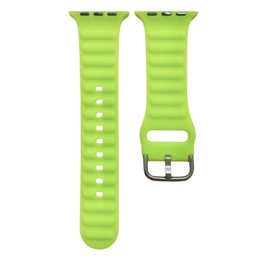 Single Color Silicone Watch Band For Apple Watch Series, 7 45mm / 6&amp;SE&amp;5&amp;4 44mm / 3&amp;2&amp;1 42mm, 7 41mm / 6&amp;SE&amp;5&amp;4 40mm / 3&amp;2&amp;1 38mm