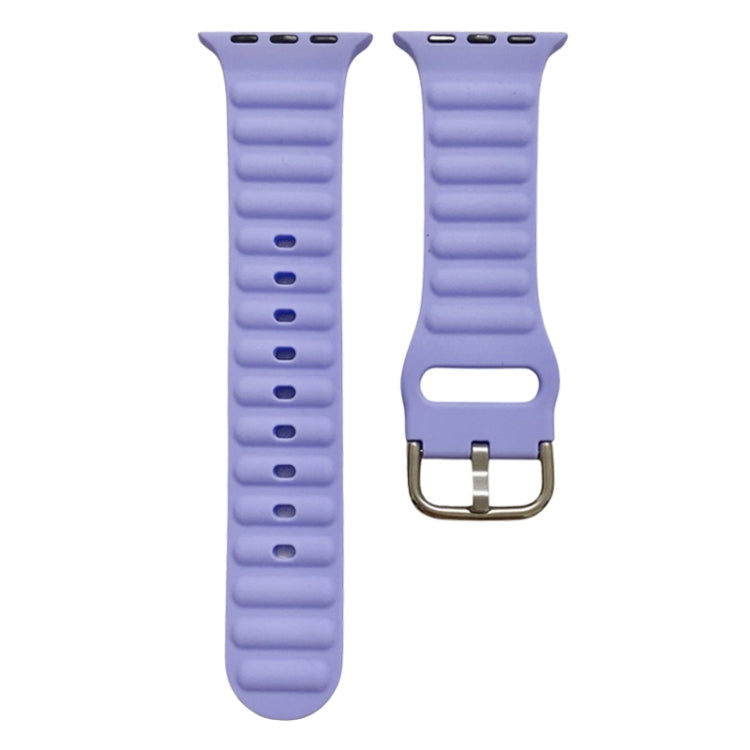 Single Color Silicone Watch Band For Apple Watch Series, 7 45mm / 6&amp;SE&amp;5&amp;4 44mm / 3&amp;2&amp;1 42mm, 7 41mm / 6&amp;SE&amp;5&amp;4 40mm / 3&amp;2&amp;1 38mm