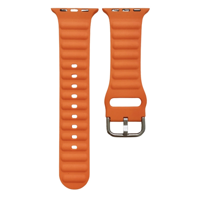 Single Color Silicone Watch Band For Apple Watch Series, 7 45mm / 6&amp;SE&amp;5&amp;4 44mm / 3&amp;2&amp;1 42mm, 7 41mm / 6&amp;SE&amp;5&amp;4 40mm / 3&amp;2&amp;1 38mm