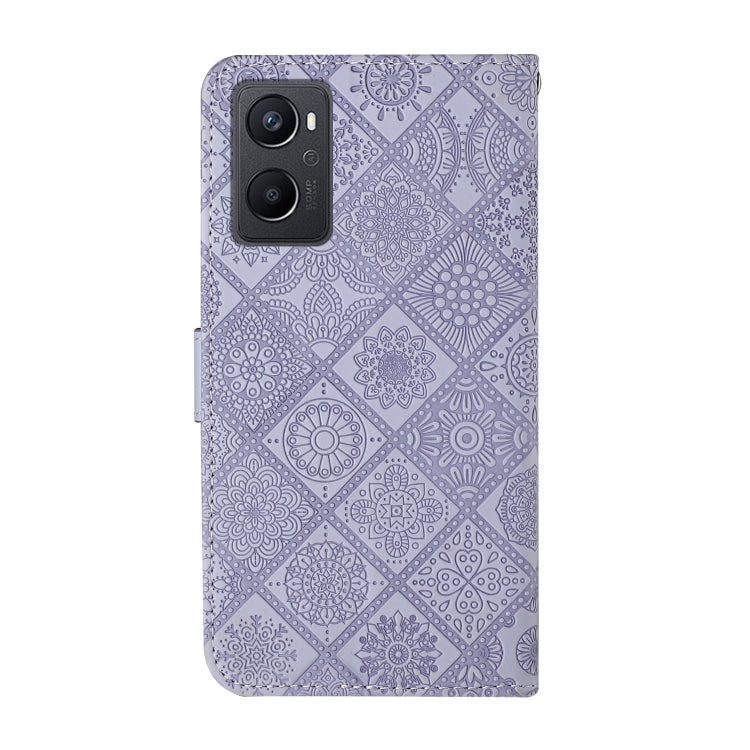 Ethnic Style Embossed Pattern Leather Phone Case, For OPPO A96 4G