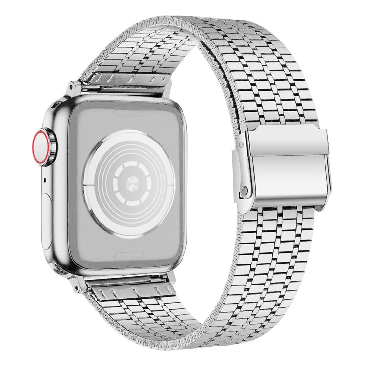 Steel Watch Band For Apple Watch Series, 7 45mm / 6&SE&5&4 44mm / 3&2&1 42mm, 7 41mm / 6&SE&5&4 40mm / 3&2&1 38mm