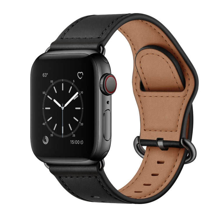 Genuine Leather Watch Band For Apple Watch Series, 7 45mm / 6&amp;SE&amp;5&amp;4 44mm / 3&amp;2&amp;1 42mm, 7 41mm / 6&amp;SE&amp;5&amp;4 40mm / 3&amp;2&amp;1 38mm