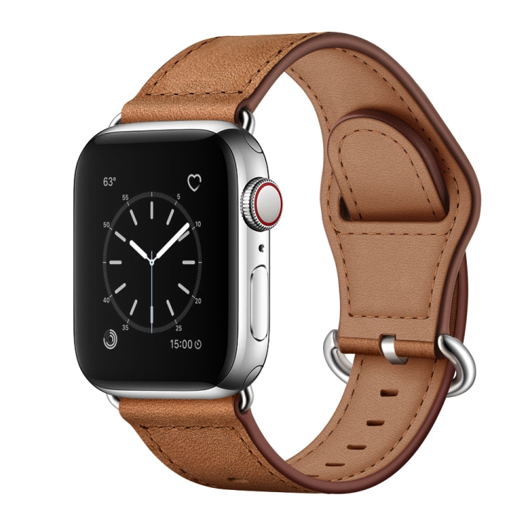 Genuine Leather Watch Band For Apple Watch Series, 7 45mm / 6&amp;SE&amp;5&amp;4 44mm / 3&amp;2&amp;1 42mm, 7 41mm / 6&amp;SE&amp;5&amp;4 40mm / 3&amp;2&amp;1 38mm