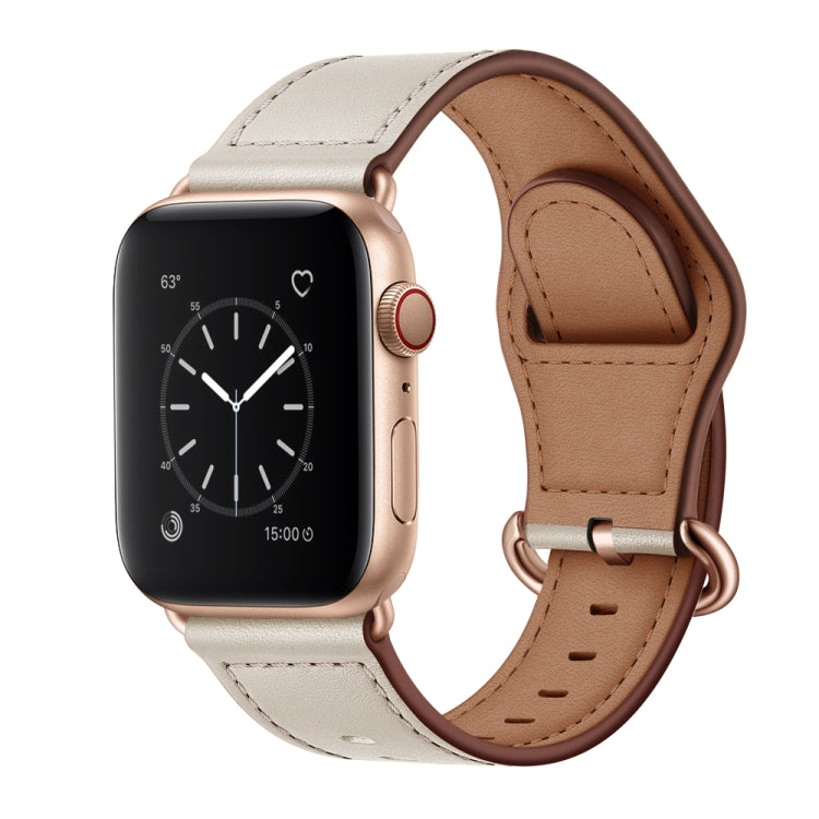 Genuine Leather Watch Band For Apple Watch Series, 7 45mm / 6&amp;SE&amp;5&amp;4 44mm / 3&amp;2&amp;1 42mm, 7 41mm / 6&amp;SE&amp;5&amp;4 40mm / 3&amp;2&amp;1 38mm