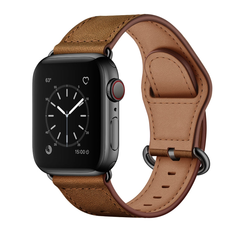 Genuine Leather Watch Band For Apple Watch Series, 7 45mm / 6&amp;SE&amp;5&amp;4 44mm / 3&amp;2&amp;1 42mm, 7 41mm / 6&amp;SE&amp;5&amp;4 40mm / 3&amp;2&amp;1 38mm
