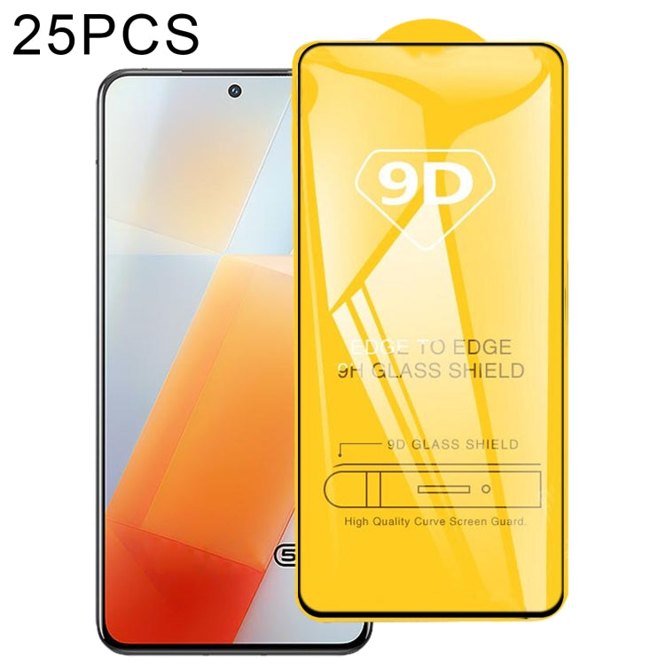 25 PCS 9D Full Glue Full Screen Tempered Glass Film, For vivo iQOO 9 / iQOO 9T / iQOO Neo7 Racing (1 PC)