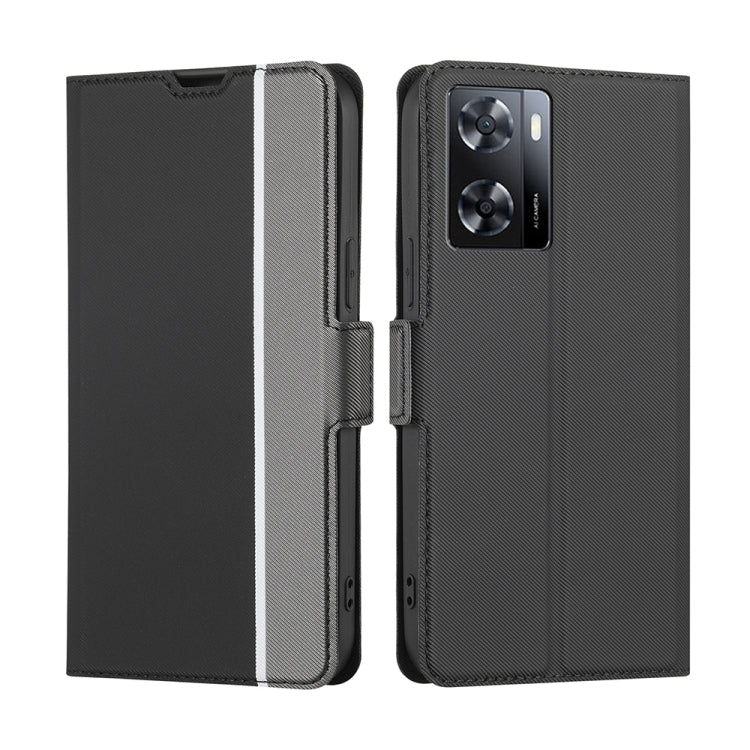 Twill Texture Side Button Leather Phone Case