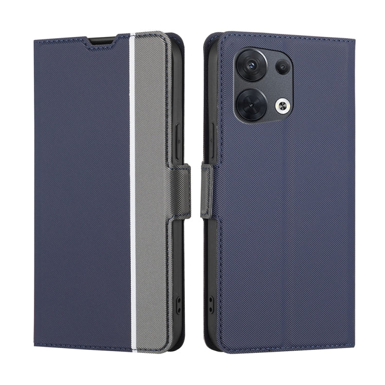 Twill Texture Side Button Leather Phone Case, For OPPO A57 4G 2022, For OPPO A57 5G 2022 / Realme Q5i, For OPPO Reno 8 5G, For OPPO Reno 8 Pro 5G, For OPPO Reno 8 Pro+ 5G, For OPPO Reno7 A JP Version