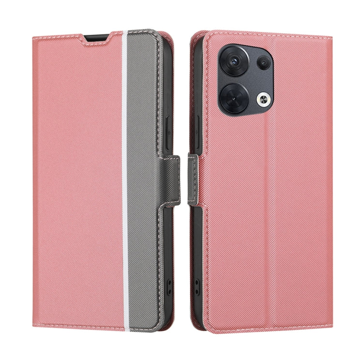 Twill Texture Side Button Leather Phone Case, For OPPO A57 4G 2022, For OPPO A57 5G 2022 / Realme Q5i, For OPPO Reno 8 5G, For OPPO Reno 8 Pro 5G, For OPPO Reno 8 Pro+ 5G, For OPPO Reno7 A JP Version