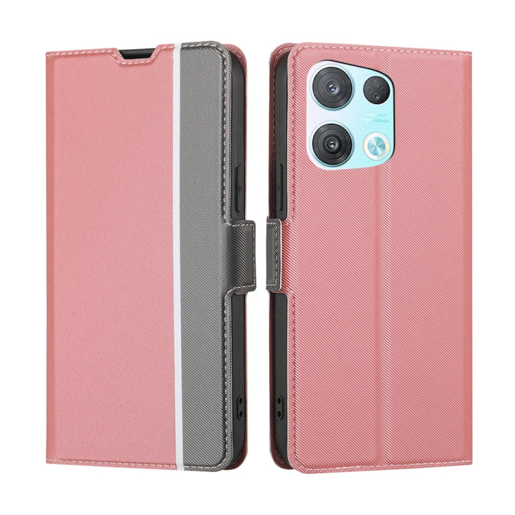 Twill Texture Side Button Leather Phone Case, For OPPO A57 4G 2022, For OPPO A57 5G 2022 / Realme Q5i, For OPPO Reno 8 5G, For OPPO Reno 8 Pro 5G, For OPPO Reno 8 Pro+ 5G, For OPPO Reno7 A JP Version