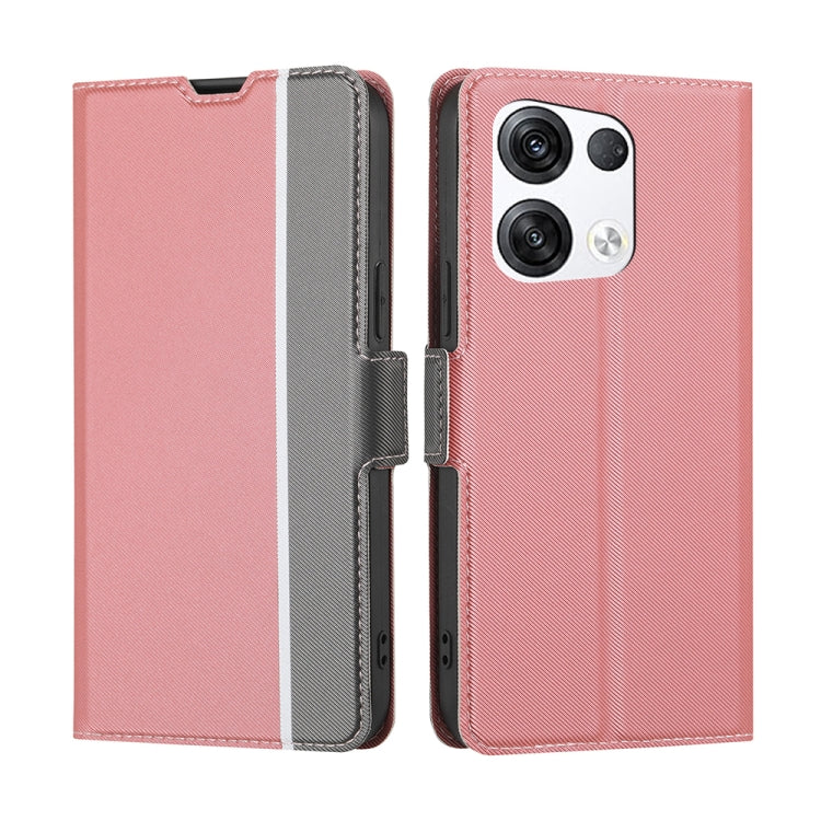 Twill Texture Side Button Leather Phone Case, For OPPO A57 4G 2022, For OPPO A57 5G 2022 / Realme Q5i, For OPPO Reno 8 5G, For OPPO Reno 8 Pro 5G, For OPPO Reno 8 Pro+ 5G, For OPPO Reno7 A JP Version