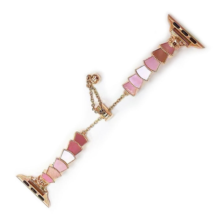 Metal Shell Watch Band For Apple Watch Series, 7 45mm / 6&amp;SE&amp;5&amp;4 44mm / 3&amp;2&amp;1 42mm, 7 41mm / 6&amp;SE&amp;5&amp;4 40mm / 3&amp;2&amp;1 38mm