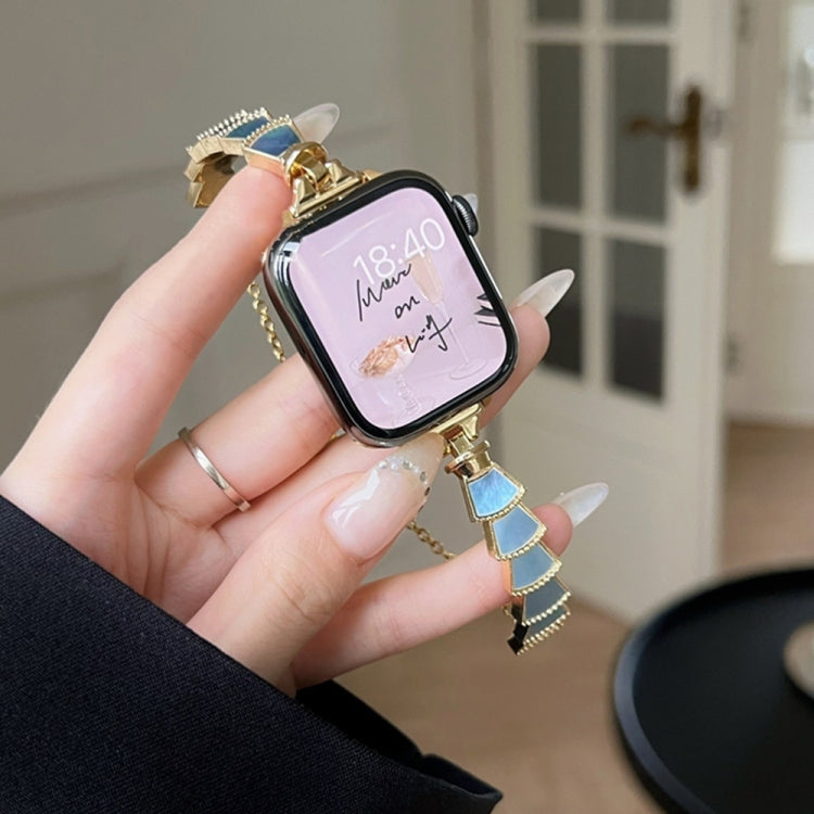 Metal Shell Watch Band For Apple Watch Series, 7 45mm / 6&amp;SE&amp;5&amp;4 44mm / 3&amp;2&amp;1 42mm, 7 41mm / 6&amp;SE&amp;5&amp;4 40mm / 3&amp;2&amp;1 38mm