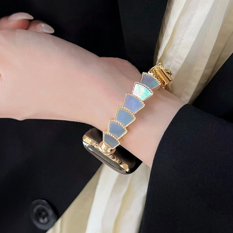 Metal Shell Watch Band For Apple Watch Series, 7 45mm / 6&amp;SE&amp;5&amp;4 44mm / 3&amp;2&amp;1 42mm, 7 41mm / 6&amp;SE&amp;5&amp;4 40mm / 3&amp;2&amp;1 38mm