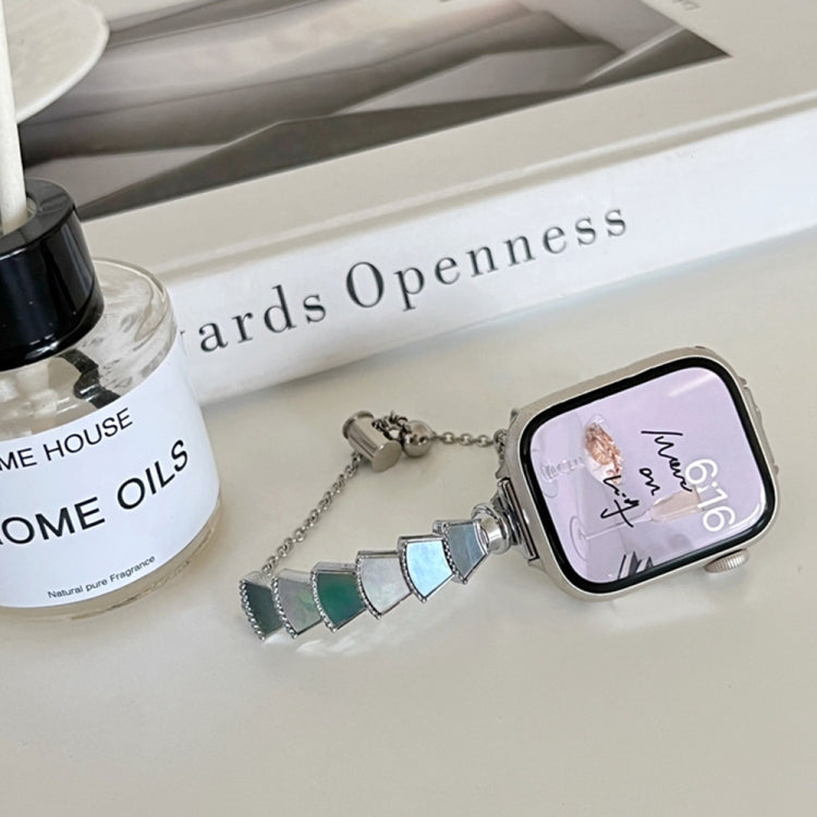 Metal Shell Watch Band For Apple Watch Series, 7 45mm / 6&amp;SE&amp;5&amp;4 44mm / 3&amp;2&amp;1 42mm, 7 41mm / 6&amp;SE&amp;5&amp;4 40mm / 3&amp;2&amp;1 38mm