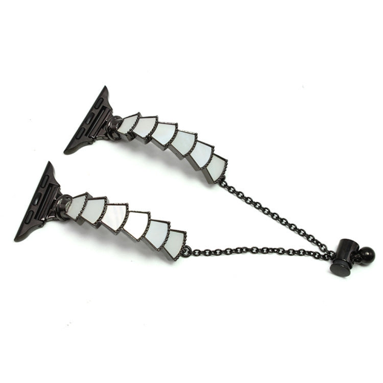 Metal Shell Watch Band For Apple Watch Series, 7 45mm / 6&amp;SE&amp;5&amp;4 44mm / 3&amp;2&amp;1 42mm, 7 41mm / 6&amp;SE&amp;5&amp;4 40mm / 3&amp;2&amp;1 38mm