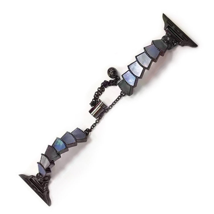 Metal Shell Watch Band For Apple Watch Series, 7 45mm / 6&amp;SE&amp;5&amp;4 44mm / 3&amp;2&amp;1 42mm, 7 41mm / 6&amp;SE&amp;5&amp;4 40mm / 3&amp;2&amp;1 38mm