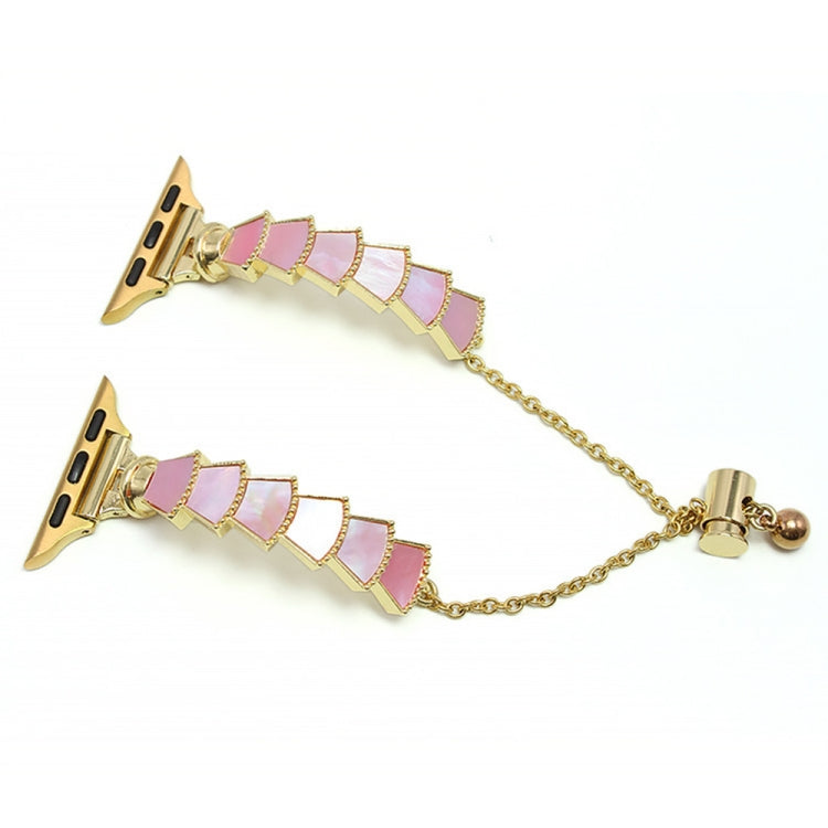 Metal Shell Watch Band For Apple Watch Series, 7 45mm / 6&amp;SE&amp;5&amp;4 44mm / 3&amp;2&amp;1 42mm, 7 41mm / 6&amp;SE&amp;5&amp;4 40mm / 3&amp;2&amp;1 38mm