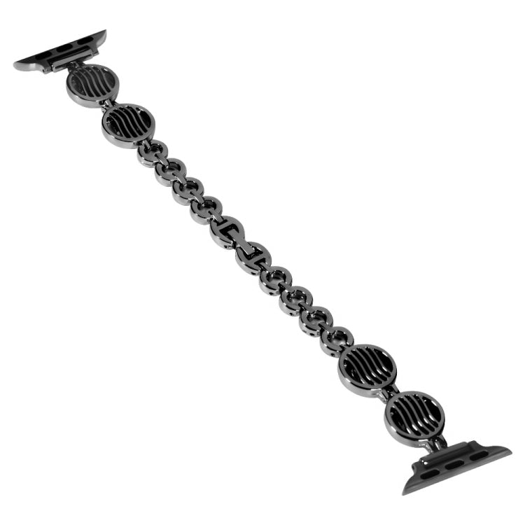 Crystal Texture Metal Watch Band For Apple Watch Series, 7 45mm / 6&amp;SE&amp;5&amp;4 44mm / 3&amp;2&amp;1 42mm, 7 41mm / 6&amp;SE&amp;5&amp;4 40mm / 3&amp;2&amp;1 38mm