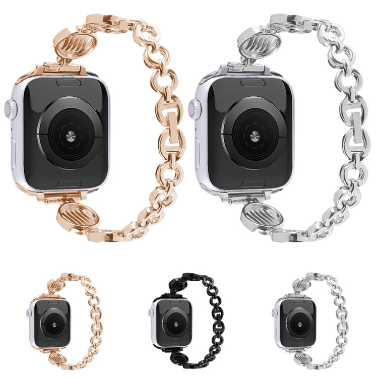 Crystal Texture Metal Watch Band For Apple Watch Series, 7 45mm / 6&amp;SE&amp;5&amp;4 44mm / 3&amp;2&amp;1 42mm, 7 41mm / 6&amp;SE&amp;5&amp;4 40mm / 3&amp;2&amp;1 38mm