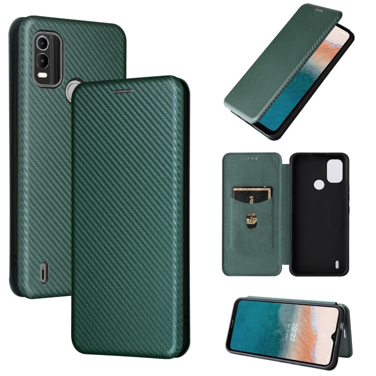 Carbon Fiber Texture Magnetic Flip Leather Phone Case