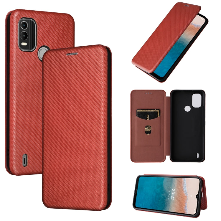 Carbon Fiber Texture Magnetic Flip Leather Phone Case