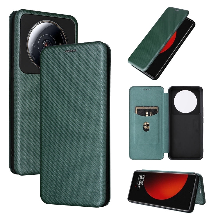 Carbon Fiber Texture Magnetic Flip Leather Phone Case