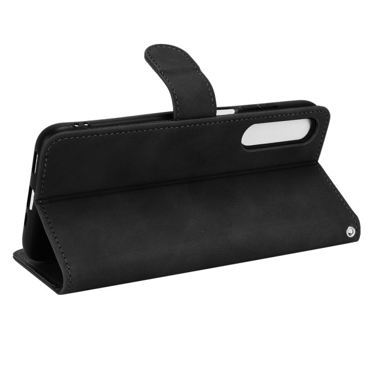 Skin Feel Magnetic Flip Leather Phone Case