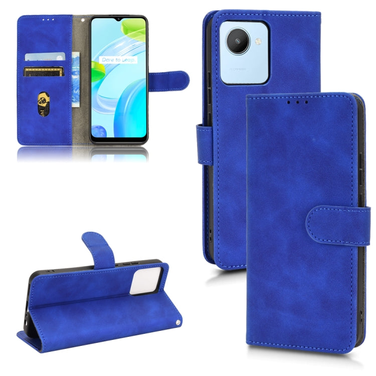 Skin Feel Magnetic Flip Leather Phone Case