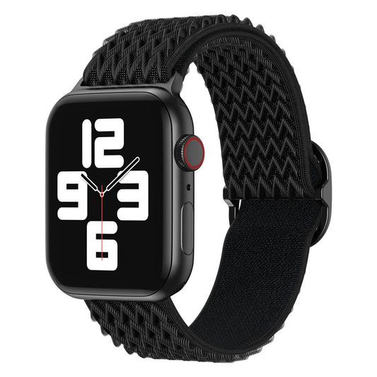 Wave Nylon Watch Band For Apple Watch Series, 7 45mm / 6&amp;SE&amp;5&amp;4 44mm / 3&amp;2&amp;1 42mm, 7 41mm / 6&amp;SE&amp;5&amp;4 40mm / 3&amp;2&amp;1 38mm
