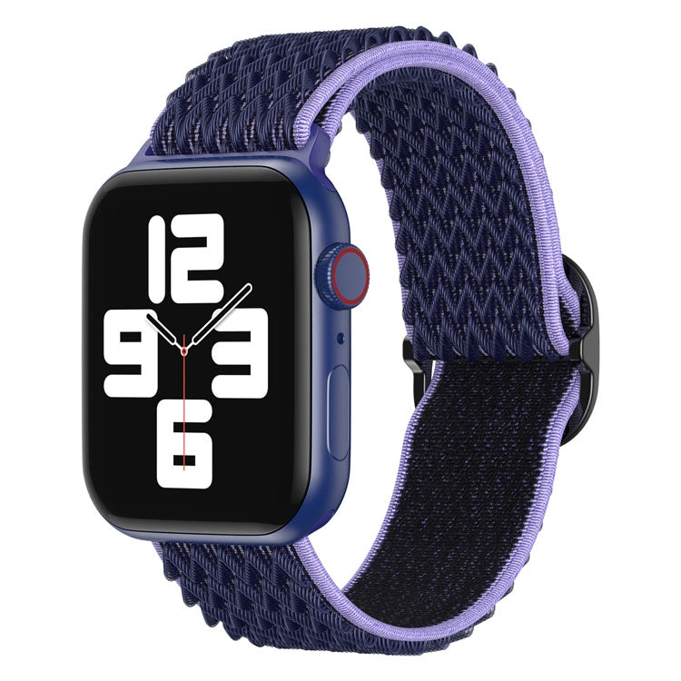 Wave Nylon Watch Band For Apple Watch Series, 7 45mm / 6&SE&5&4 44mm / 3&2&1 42mm, 7 41mm / 6&SE&5&4 40mm / 3&2&1 38mm