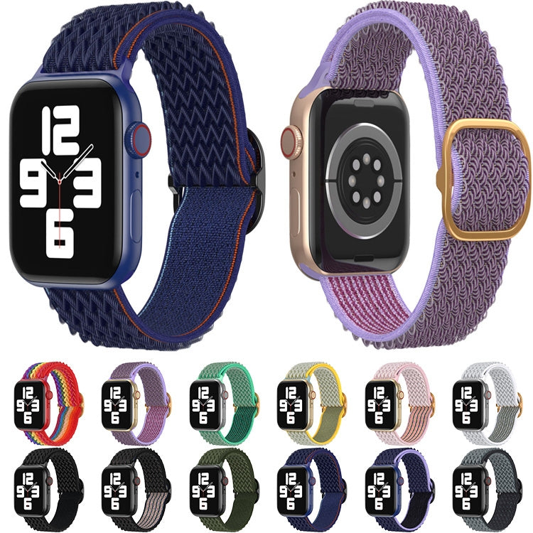 Wave Nylon Watch Band For Apple Watch Series, 7 45mm / 6&SE&5&4 44mm / 3&2&1 42mm, 7 41mm / 6&SE&5&4 40mm / 3&2&1 38mm