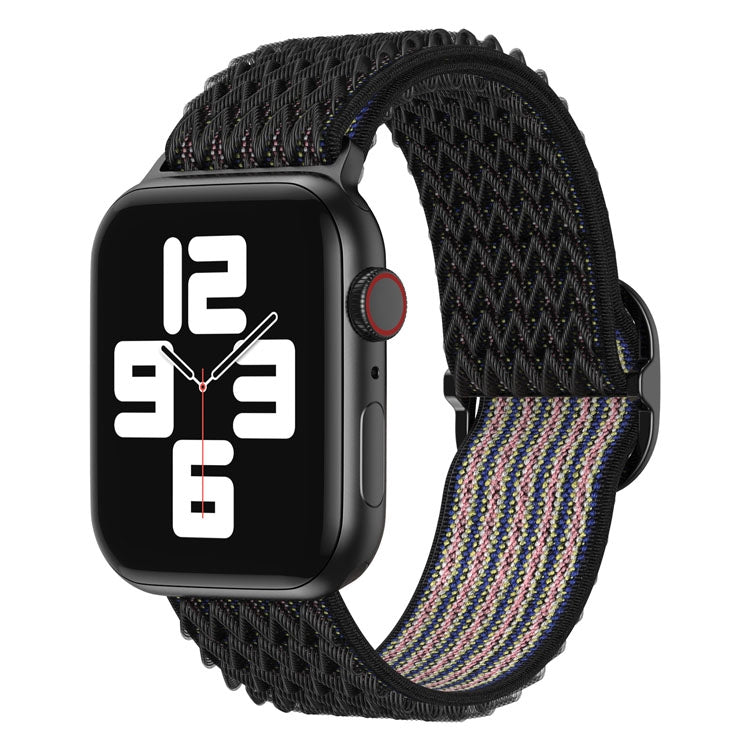 Wave Nylon Watch Band For Apple Watch Series, 7 45mm / 6&SE&5&4 44mm / 3&2&1 42mm, 7 41mm / 6&SE&5&4 40mm / 3&2&1 38mm