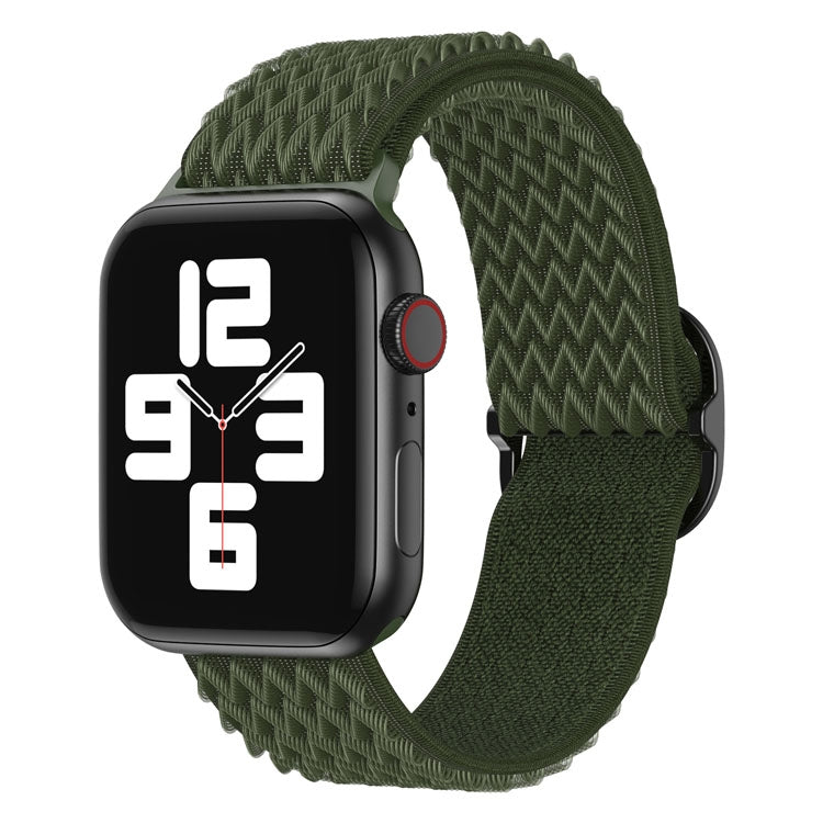 Wave Nylon Watch Band For Apple Watch Series, 7 45mm / 6&SE&5&4 44mm / 3&2&1 42mm, 7 41mm / 6&SE&5&4 40mm / 3&2&1 38mm