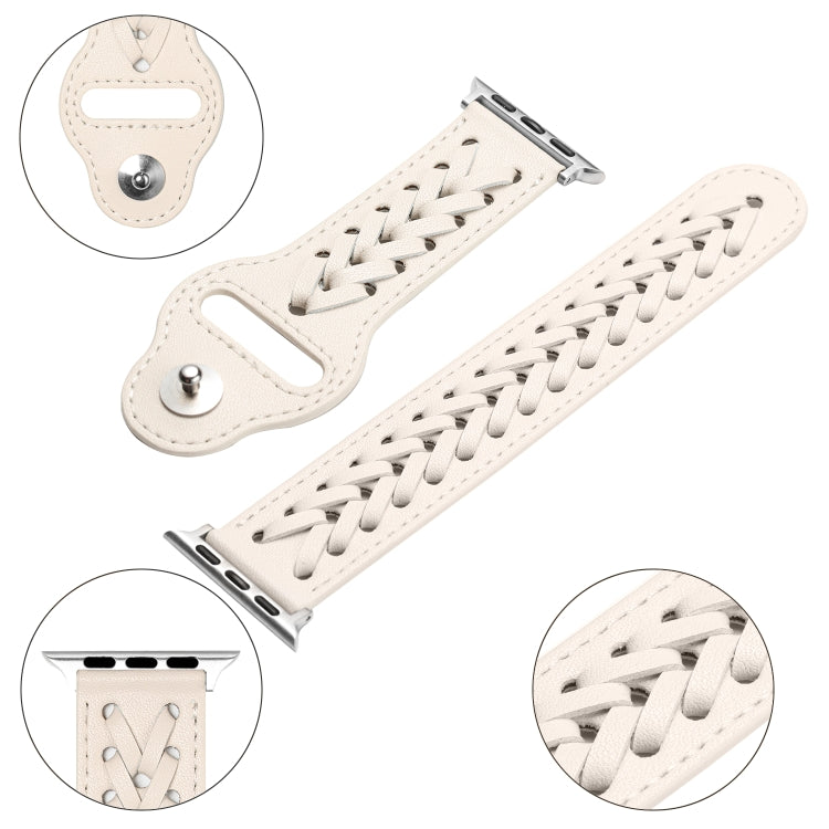 Woven Watch Strap For Apple Watch Series, 7 45mm / 6&SE&5&4 44mm / 3&2&1 42mm, 7 41mm / 6&SE&5&4 40mm / 3&2&1 38mm