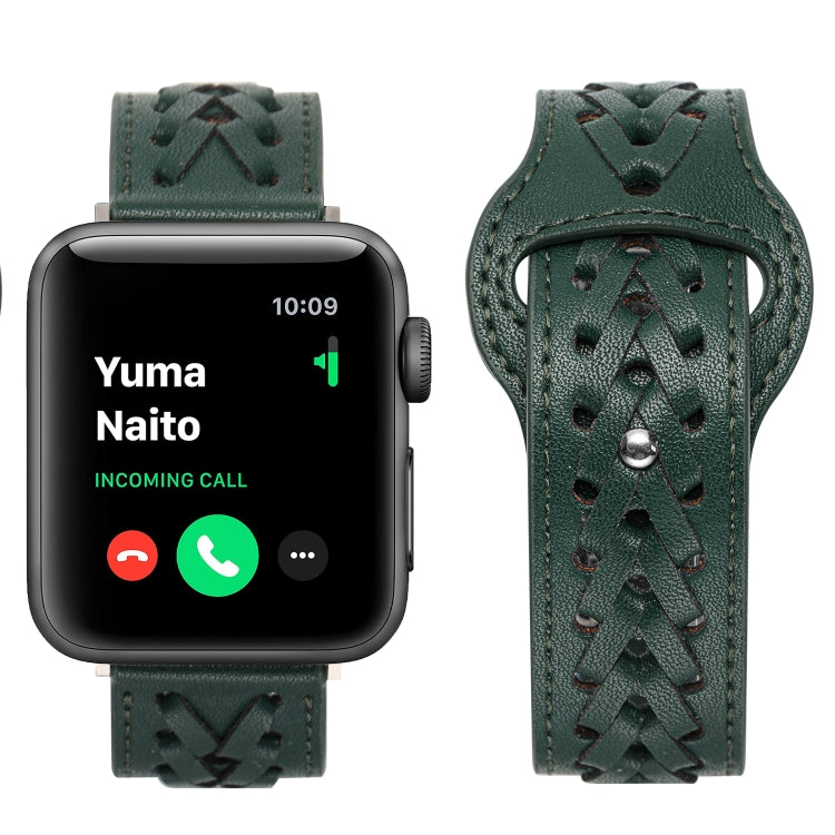 Woven Watch Strap For Apple Watch Series, 7 45mm / 6&SE&5&4 44mm / 3&2&1 42mm, 7 41mm / 6&SE&5&4 40mm / 3&2&1 38mm