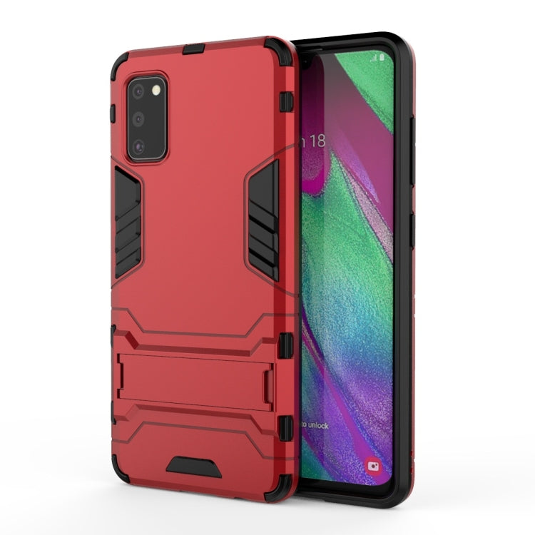 Shockproof PC + TPU Protective Case with Invisible Holder, For Samsung Galaxy A41, For Vivo IQOO3